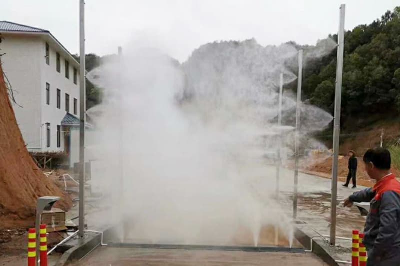 九江垃圾处理站进出车辆消毒通道